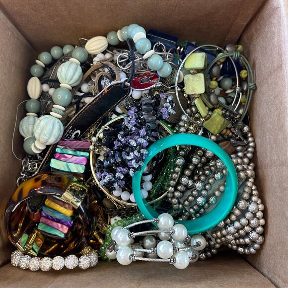 Craft Jewelry Lot 1lb, Beads, Charms, Findings, Rhinestones, Custom Send Request - Picture 12 of 15